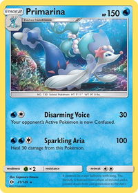 Primarina - SM Base Set (SM01) #41/149 - Rare Pokémon Trading Card