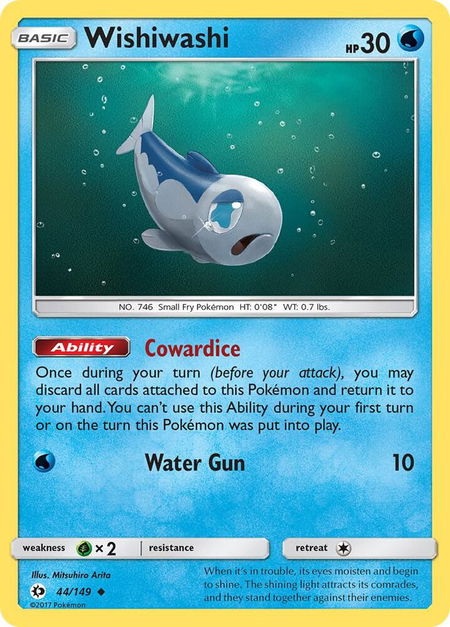 Wishiwashi - SM Base Set Pokémon trading card