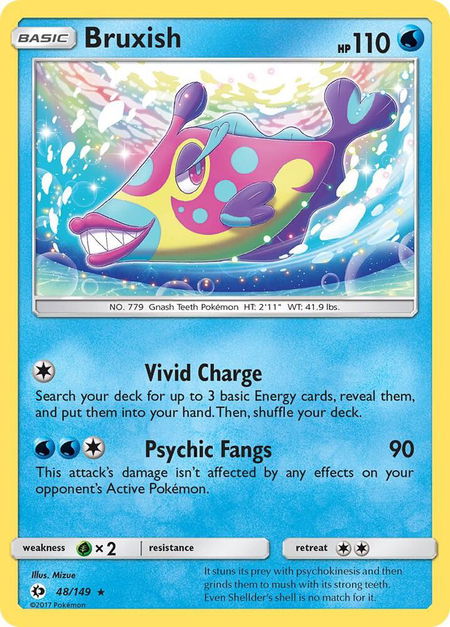 Bruxish - SM Base Set Pokémon trading card