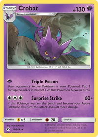Crobat - SM Base Set (SM01) #56/149 - Holo Rare Pokémon Trading Card