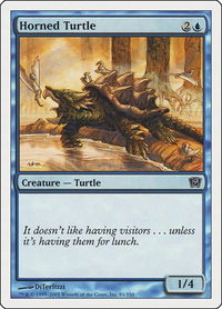 Horned Turtle - 9th Edition (9ED) #81 - Common Magic: The Gathering Trading Card