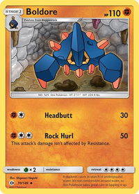 Boldore - SM Base Set (SM01) #70/149 - Uncommon Pokémon Trading Card