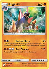Gigalith - SM Base Set (SM01) #71/149 - Holo Rare Pokémon Trading Card