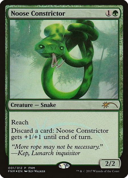 Noose Constrictor - FNM Promos Magic: The Gathering trading card