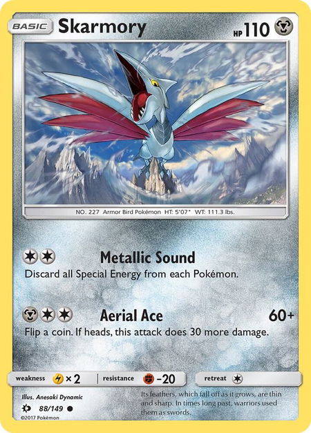 Skarmory - SM Base Set Pokémon trading card
