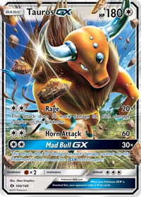 Tauros GX - SM Base Set (SM01) #100/149 - Ultra Rare Pokémon Trading Card
