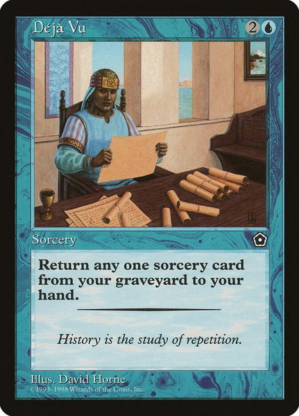 Deja Vu - Portal Second Age Magic: The Gathering trading card