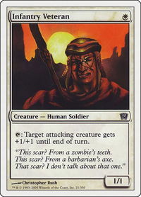 Infantry Veteran - 9th Edition (9ED) #21 - Common Magic: The Gathering Trading Card