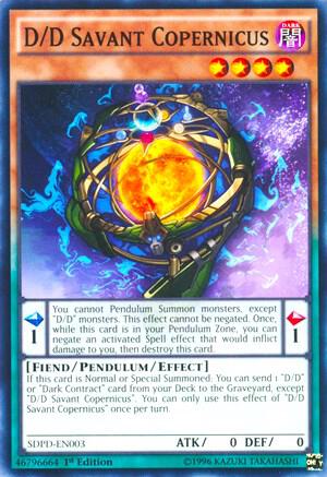 D/D Savant Copernicus trading card from Structure Deck: Pendulum Domination D/D Savant Copernicus - Structure Deck: Pendulum Domination YuGiOh trading card