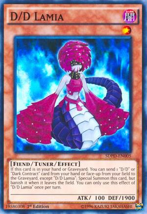 D/D Lamia trading card from Structure Deck: Pendulum Domination D/D Lamia - Structure Deck: Pendulum Domination YuGiOh trading card