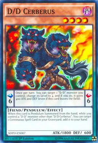 D/D Cerberus - Structure Deck: Pendulum Domination (SDPD) #SDPD-EN007 - Common / Short Print YuGiOh Trading Card