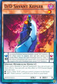 D/D Savant Kepler - Structure Deck: Pendulum Domination (SDPD) #SDPD-EN011 - Common / Short Print YuGiOh Trading Card