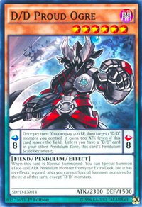 D/D Proud Ogre - Structure Deck: Pendulum Domination (SDPD) #SDPD-EN014 - Common / Short Print YuGiOh Trading Card