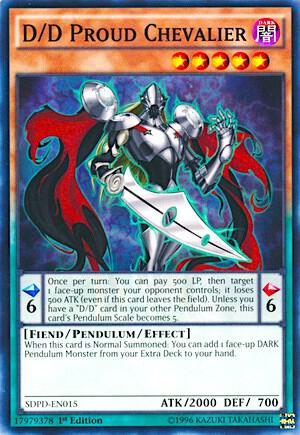 D/D Proud Chevalier - Structure Deck: Pendulum Domination YuGiOh trading card