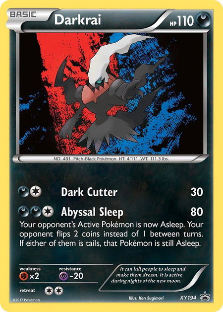 Darkrai - XY194 - XY Promos Pokémon trading card