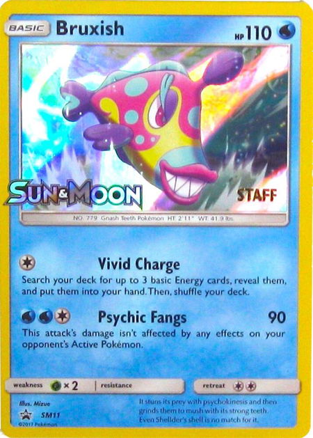 Bruxish - SM11 (Prerelease) [Staff] - SM Promos Pokémon trading card