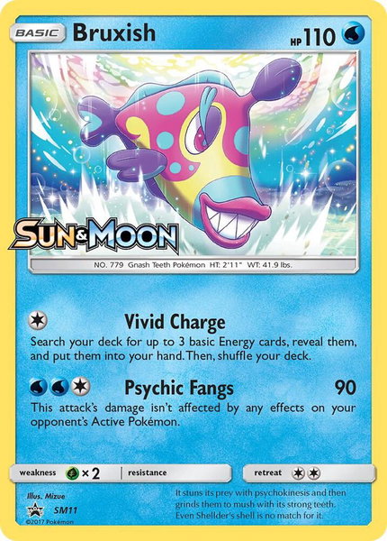Bruxish - SM11 (Prerelease) trading card from SM Promos Bruxish - SM11 (Prerelease) - SM Promos Pokémon trading card
