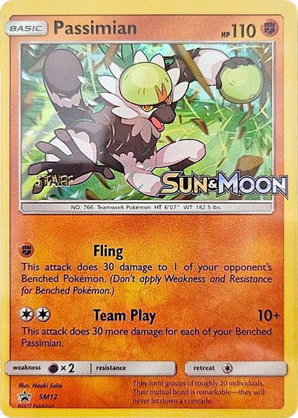 Passimian - SM12 (Prerelease) [Staff] - SM Promos Pokémon trading card