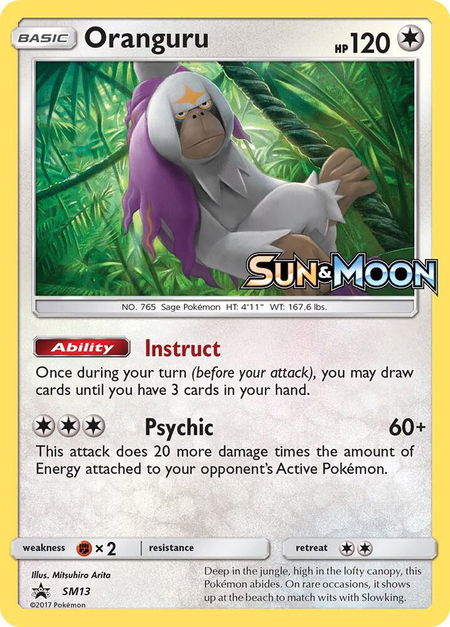 Oranguru - SM13 (Prerelease) - SM Promos Pokémon trading card