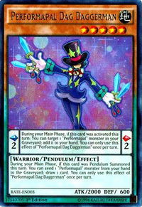 Performapal Dag Daggerman - Raging Tempest (RATE) #RATE-EN003 - Ultra Rare YuGiOh Trading Card