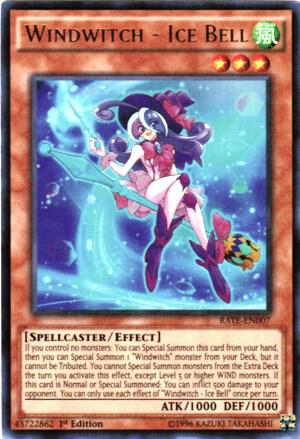 Windwitch - Ice Bell - Raging Tempest YuGiOh trading card