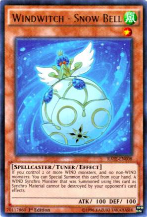 Windwitch - Snow Bell - Raging Tempest YuGiOh trading card