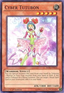 Cyber Tutubon - Raging Tempest (RATE) #RATE-EN010 - Common / Short Print YuGiOh Trading Card