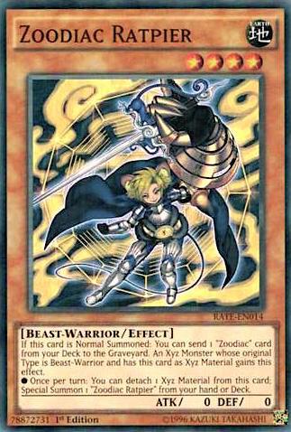 Zoodiac Ratpier - Raging Tempest YuGiOh trading card
