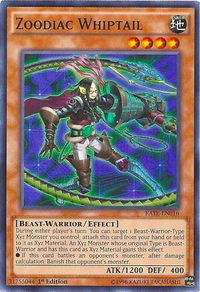 Zoodiac Whiptail - Raging Tempest (RATE) #RATE-EN016 - Super Rare YuGiOh Trading Card