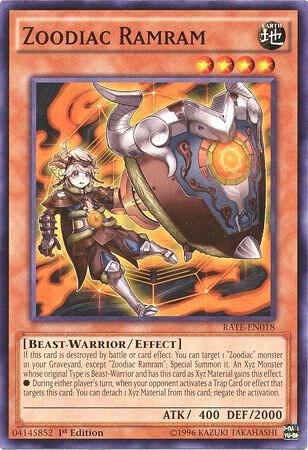 Zoodiac Ramram trading card from Raging Tempest Zoodiac Ramram - Raging Tempest YuGiOh trading card