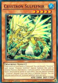Crystron Sulfefnir - Raging Tempest (RATE) #RATE-EN021 - Super Rare YuGiOh Trading Card