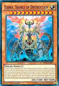 Tierra, Source of Destruction - Raging Tempest (RATE) #RATE-EN027 - Super Rare YuGiOh Trading Card