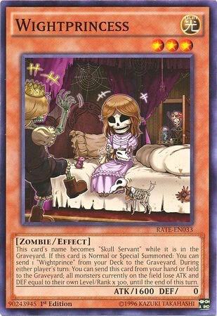 Wightprincess trading card from Raging Tempest Wightprincess - Raging Tempest YuGiOh trading card