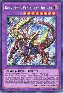 Brave-Eyes Pendulum Dragon - Raging Tempest (RATE) #RATE-EN039 - Secret Rare YuGiOh Trading Card