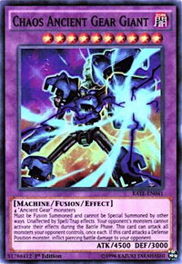 Chaos Ancient Gear Giant - Raging Tempest (RATE) #RATE-EN041 - Super Rare YuGiOh Trading Card