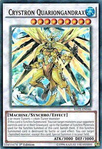 Crystron Quariongandrax - Raging Tempest (RATE) #RATE-EN046 - Ultra Rare YuGiOh Trading Card