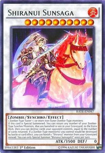 Shiranui Sunsaga - Raging Tempest (RATE) #RATE-EN047 - Rare YuGiOh Trading Card