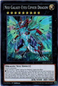 Neo Galaxy-Eyes Cipher Dragon - Raging Tempest (RATE) #RATE-EN049 - Super Rare YuGiOh Trading Card