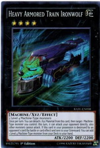 Heavy Armored Train Ironwolf - Raging Tempest (RATE) #RATE-EN050 - Super Rare YuGiOh Trading Card