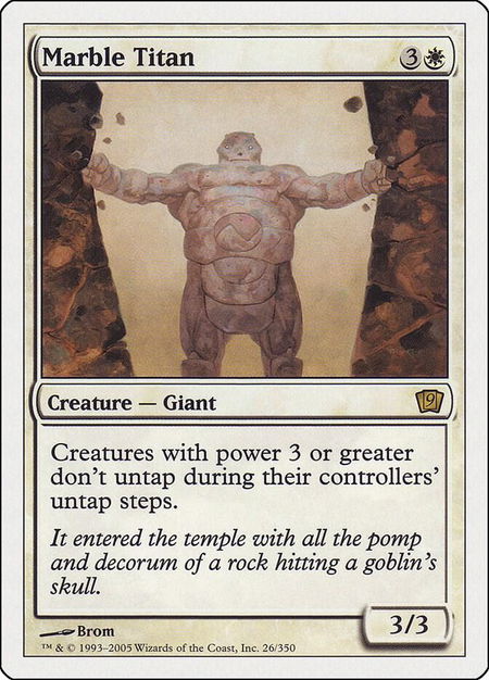 Marble Titan - 9th Edition Magic: The Gathering trading card