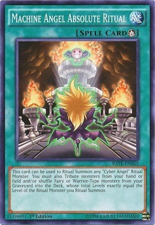 Machine Angel Absolute Ritual trading card from Raging Tempest Machine Angel Absolute Ritual - Raging Tempest YuGiOh trading card