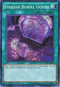 Foolish Burial Goods - Raging Tempest (RATE) #RATE-EN065 - Secret Rare YuGiOh Trading Card