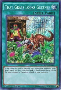 That Grass Looks Greener - Raging Tempest (RATE) #RATE-EN066 - Secret Rare YuGiOh Trading Card