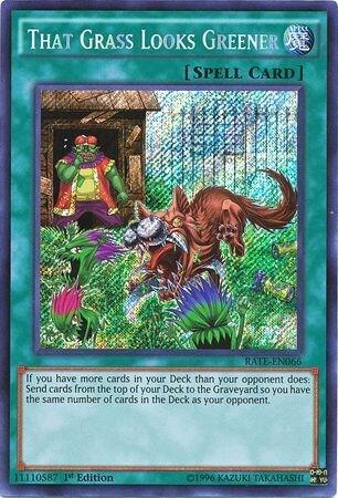 That Grass Looks Greener trading card from Raging Tempest That Grass Looks Greener - Raging Tempest YuGiOh trading card