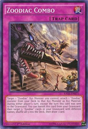 Zoodiac Combo - Raging Tempest YuGiOh trading card