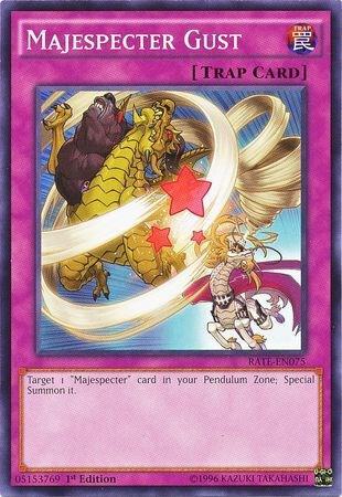 Majespecter Gust trading card from Raging Tempest Majespecter Gust - Raging Tempest YuGiOh trading card