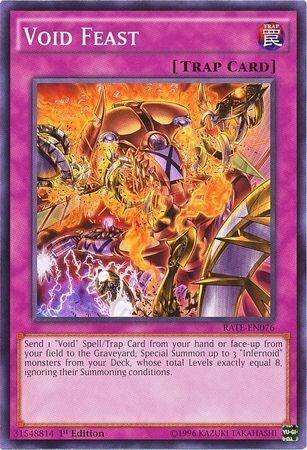 Void Feast trading card from Raging Tempest Void Feast - Raging Tempest YuGiOh trading card