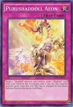 Purushaddoll Aeon - Raging Tempest YuGiOh trading card