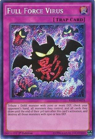 Full Force Virus trading card from Raging Tempest Full Force Virus - Raging Tempest YuGiOh trading card