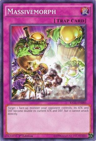 Massivemorph trading card from Raging Tempest Massivemorph - Raging Tempest YuGiOh trading card